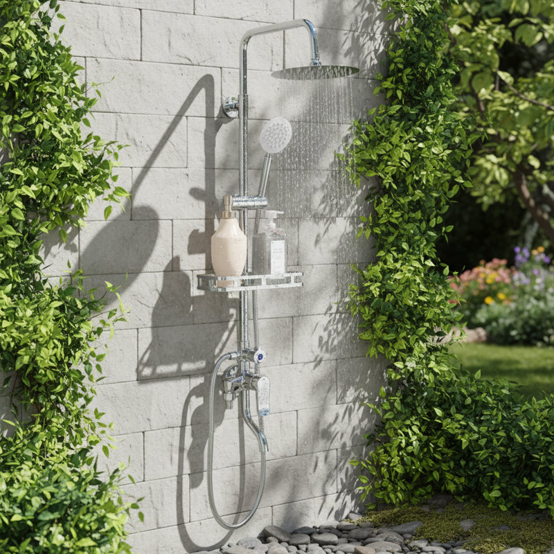 Ensemble de douche en acier inoxydable 304, triple fonction murale, pluie 8 po et douchette