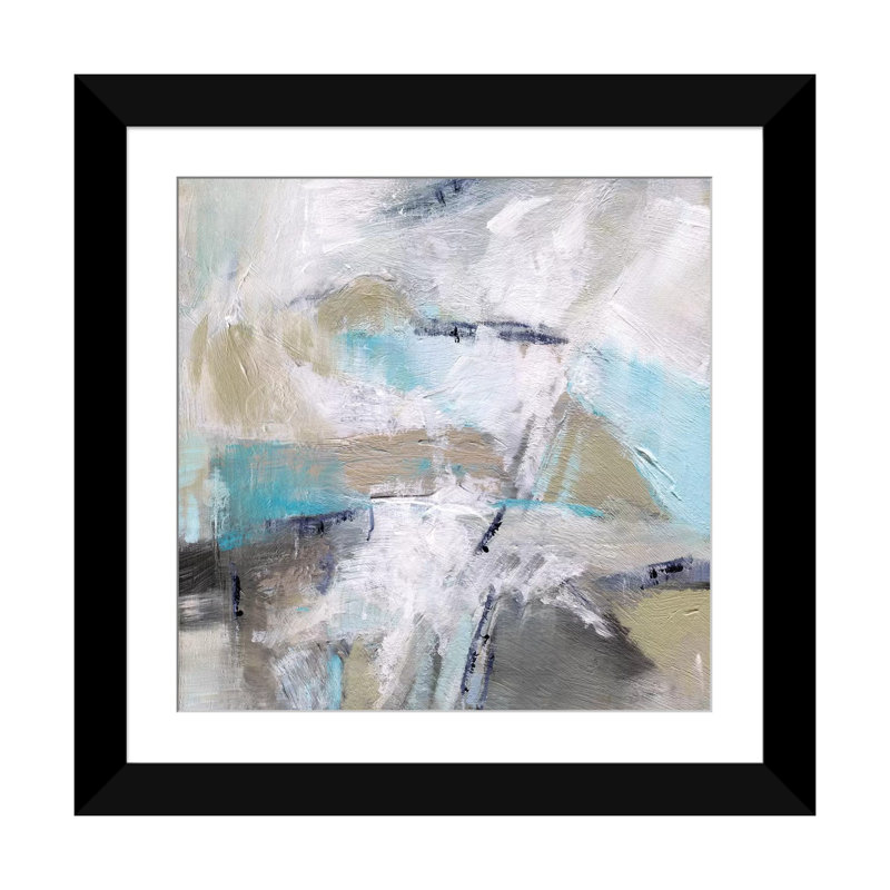 « perpendicular », impression sur toile, Papier d'art encadré noir, H 24 po x l 24 po x P 1 po, Blanc