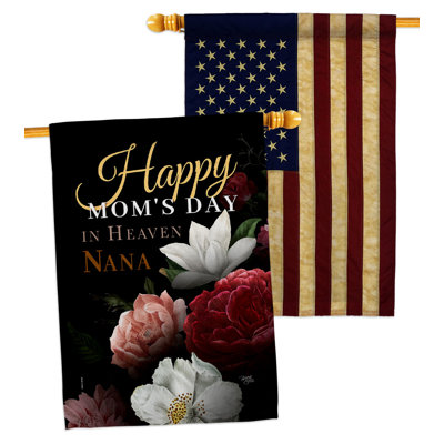 Double Sided 40'' H x 28'' W Polyester Mother's Day House Flag