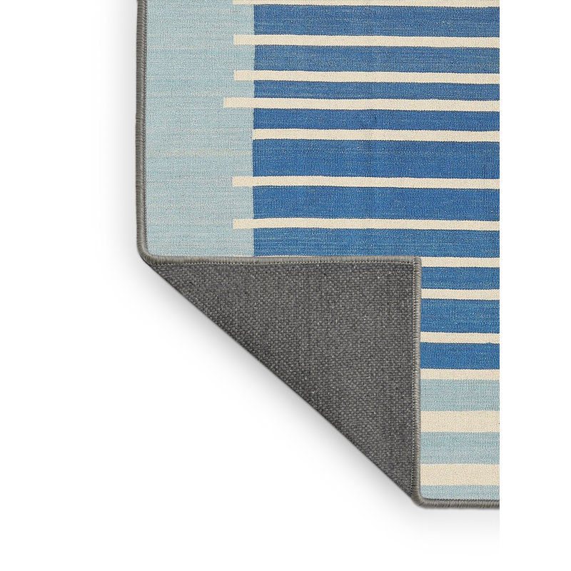 Tapis abstrait gris / bleu ciel, Rectangle 5 pi x 8 pi