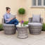Millste 2 Seater Rattan Conversation Set
