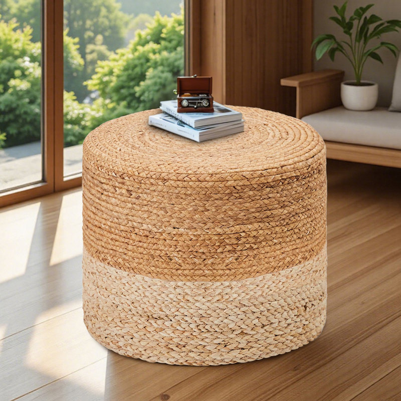 Pouf rond Onaway, Naturel