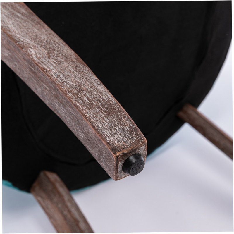 Ultra Side Dining Chair, Thickened Fabric Chairs With Neutrally Toned Solid Wood Legs, Nail Head, Set Of 2, Blue