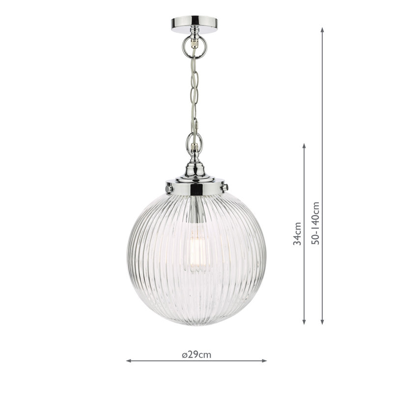 Amreen Glass Semi Flush Mount