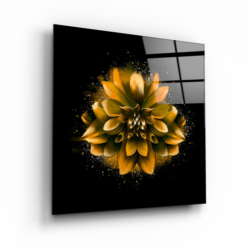 Superbe peinture décorative en verre trempé de 31,5 po x 31,5 po | 100% verre trempé, épaisseur: 0,16 pouce | Imprimé UV pour des couleurs éclatantes et une durabilité | Décoration murale parfaite pour le salon, la chambre à coucher ou le bureau, design élégant et moderne
