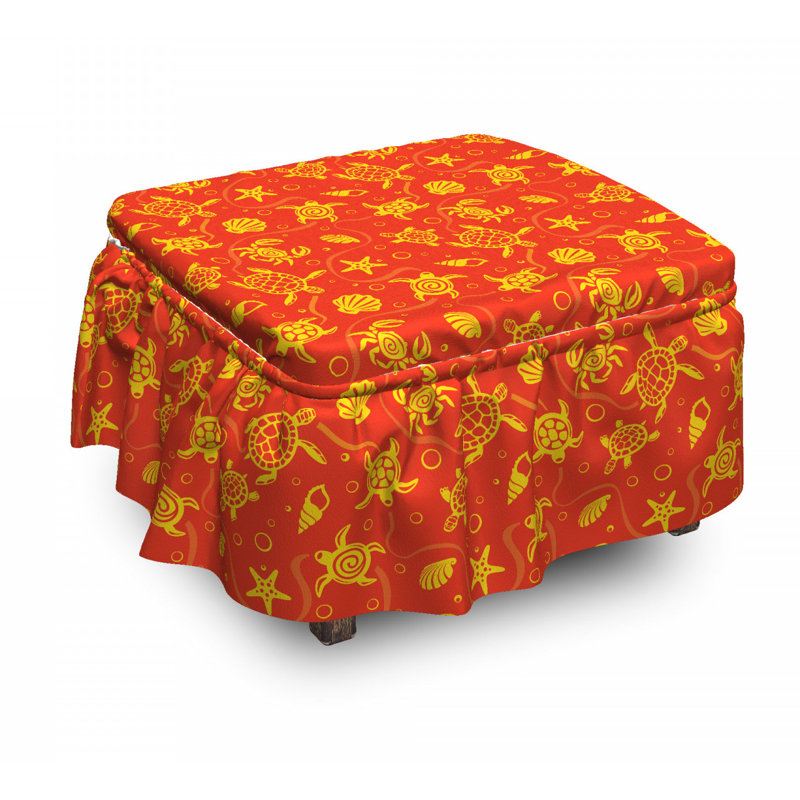 Box Cushion Ottoman Slipcover