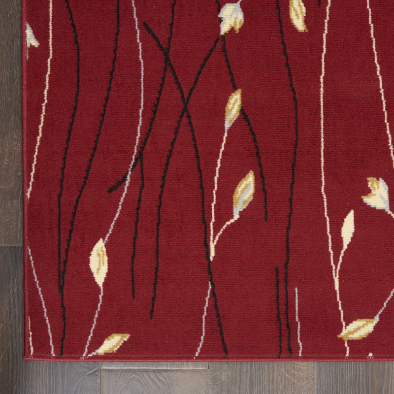 Yesima Floral Indoor Rug, Rectangle 6' x 9'