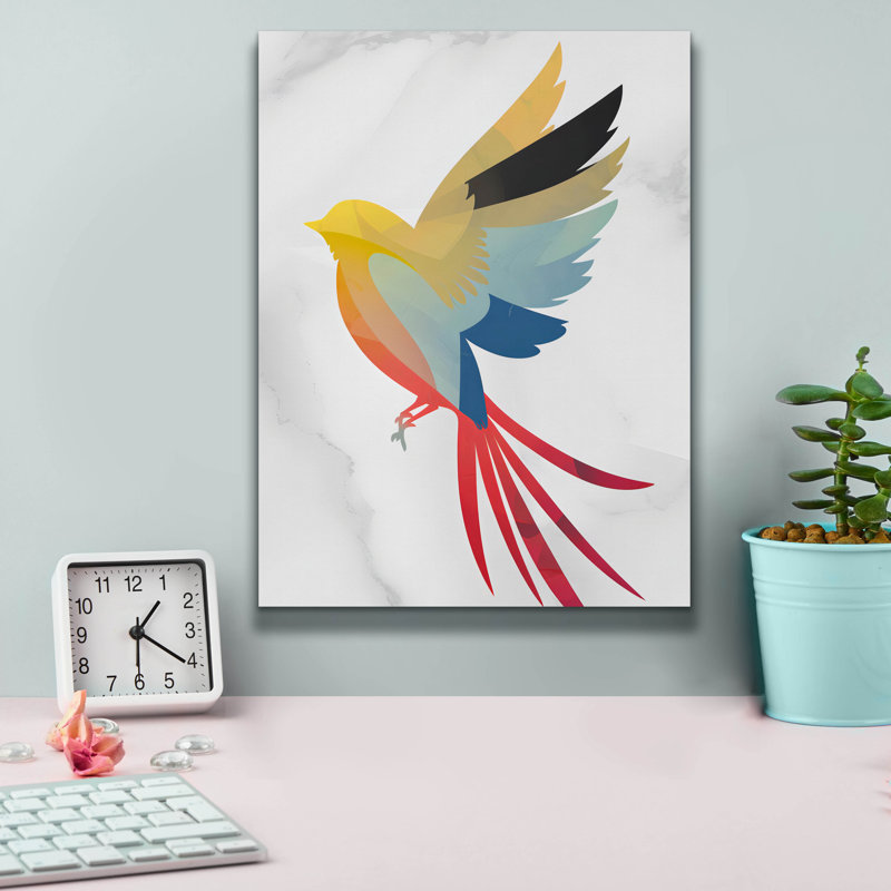 «Epic Graffiti», oiseau coloré par Andreas Magnusson, art mural 18 po x 26 po, H 16 po x l 12 po x P 0,75 po