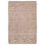 Tapis taupe en laine noué à la main 4 pi 2 po x 6 pi 3 po