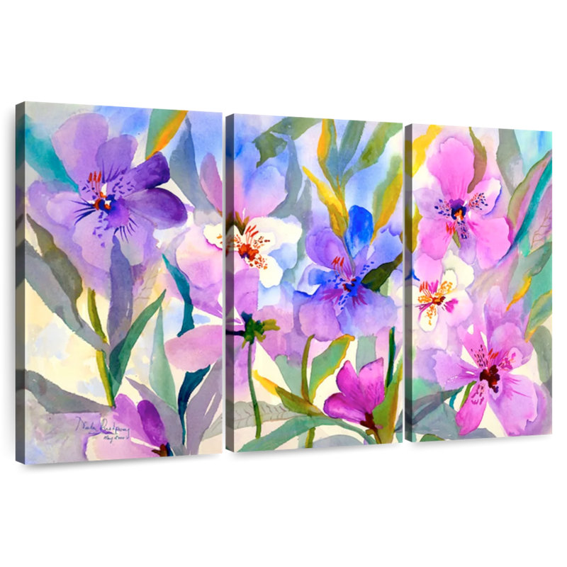 Harnek Iris Fields, 14" H x 23" W