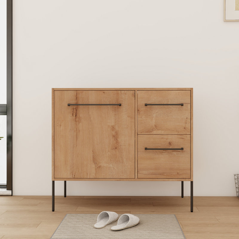 Base de meuble-lavabo sur pied simple 36 po avec tablette et tiroirs 36 po