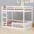 Wood Bunk Bed With Ladder-260069658