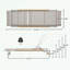 Chaise longue d'extérieur Aluminun