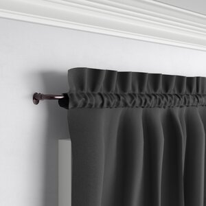 Sauhal Adjustable 0.63" Single Curtain Rod