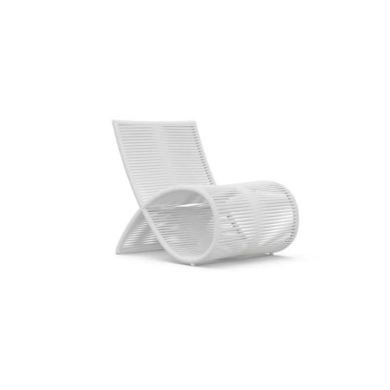 Wave Club Chair, Matte White