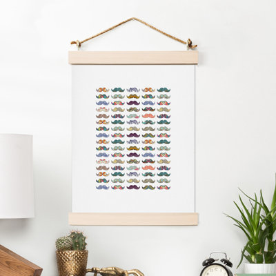 « mustache mania » par bianca green, impression