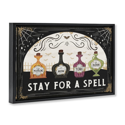 Art mural sur toile Stay For A Spell Floater, design par Jennifer Pugh