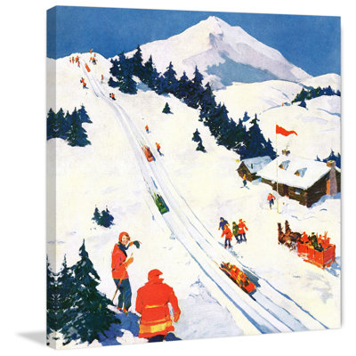 « winter sports », reproduction d’art sur toile tendue