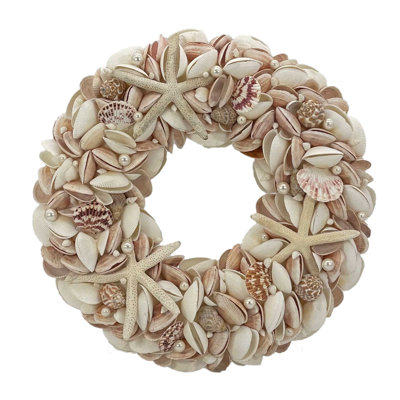 Couronne étoile de mer et coquillage 17 po