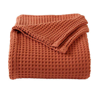 Vila Cotton Waffle Throw Blanket