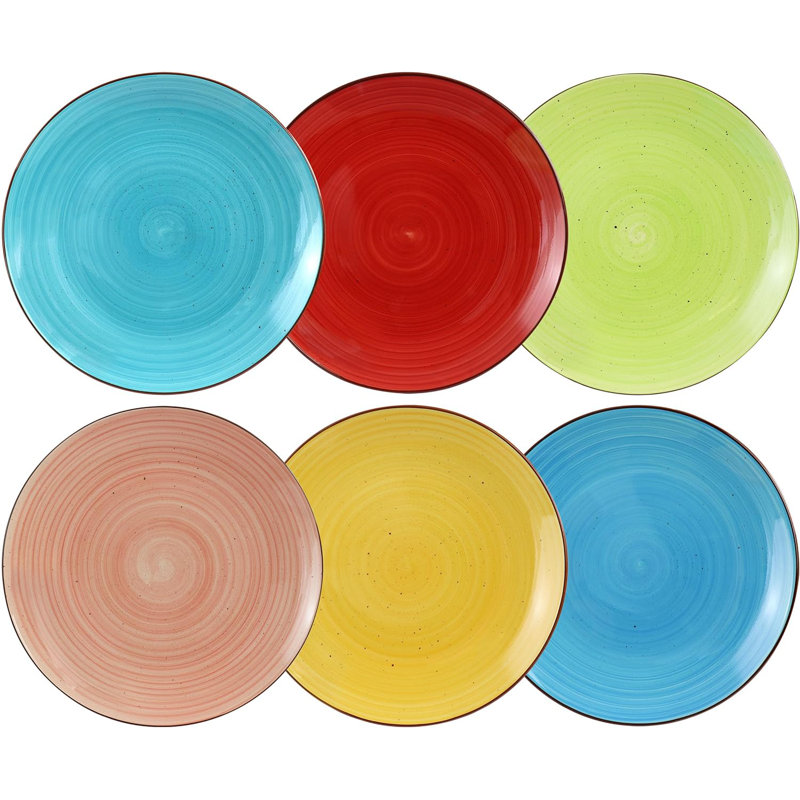 24 Piece Stoneware Dinnerware Set - Service for 6