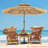 Kaysin 108'' Lighted Beach Umbrella
