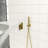 Gold Shower Head - 10 Inch Ceiling Mount Dual Square With -Balanced Valve, Rainfall & Handheld, Easy Install Clean Mounted And Installation-125519135