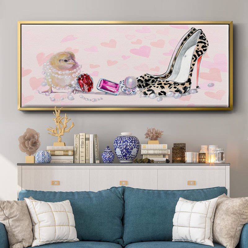 Cute Couture Collection D- Framed Canvas