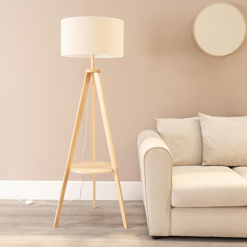 Aristeia 149cm Tripod Floor Lamp, Natural, Natural, No