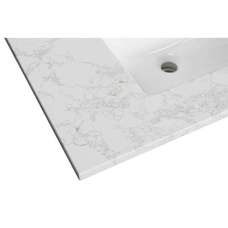 Guein 31" Quartz Single Bathroom Vanity Top with Sink