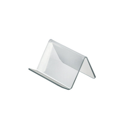 3.75"W x 3.5"D x 2.5"H Easel Display. Front Lip: 1"H, 10-Pack