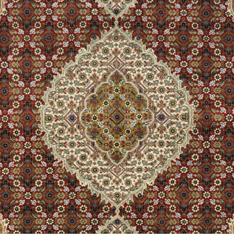 Tapis en laine et soie noué à la main Yasir