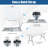 Portable Folding Camping Table With Carrying Handle For Picnic