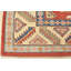 Tapis oriental rouge en laine noué à la main Nabeel