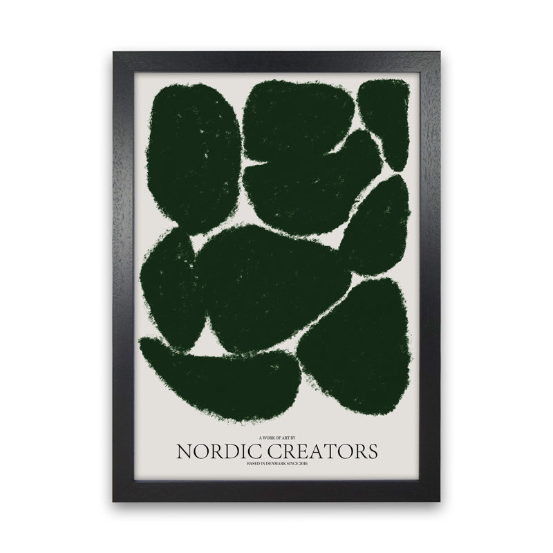 Things Fall Apart - Green - Print, Black Framed, 59.4cm H x 42cm W x 3cm D