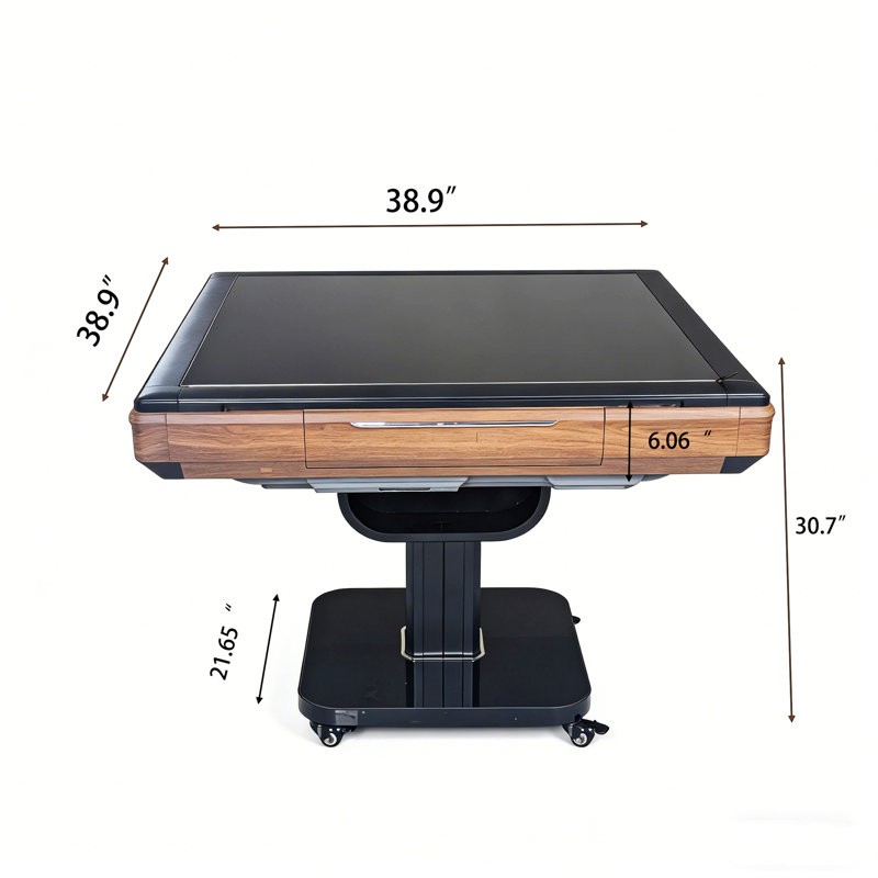 Foldable Ultra-Thin Automatic Mahjong Table with Wheels