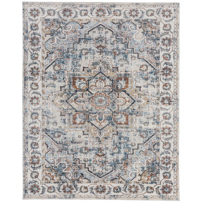 Dontre Oriental Area Rug in Beige