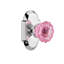 Cottage Plate with Crystal Pink Door Knob-201608779-201608754