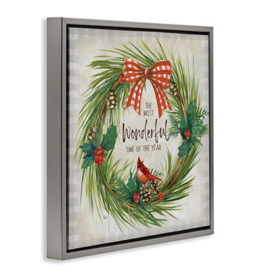 «Most Wonderful Time Wreath», estampe numérique par Nan