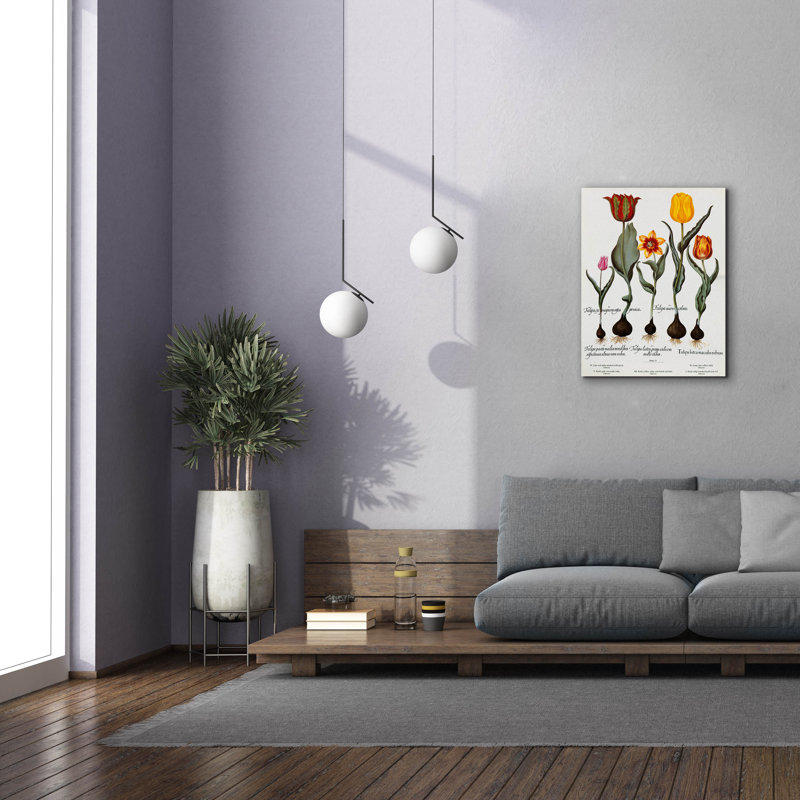 «Tulips» par Art Licensing Studio, art mural sur toile, H 34 po x l 26 po