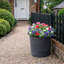 Suvanna Pot Planter Concrete Effect Recycled Plastic Outdoor Planter-122610402-119308122
