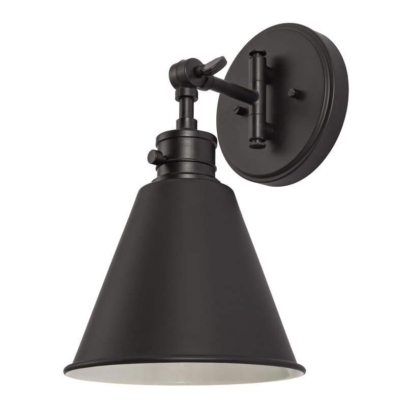 Applique murale à bras 1 lumière Moti, Matte Black, Noir
