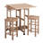 Chandley Beardmore 3 - Piece Drop Leaf Beech Solid Wood Dining Set