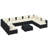 Polyethylene (PE) Wicker 9 - Person Seating Group with Cushions_10-176870122-176870101