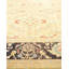 Tapis unique en laine noué à la main 9 pi 5 po x 12 pi nouvel âge Casheena en ivoire / brun / lime