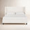 Tilly Linen Upholstered Wingback Bed