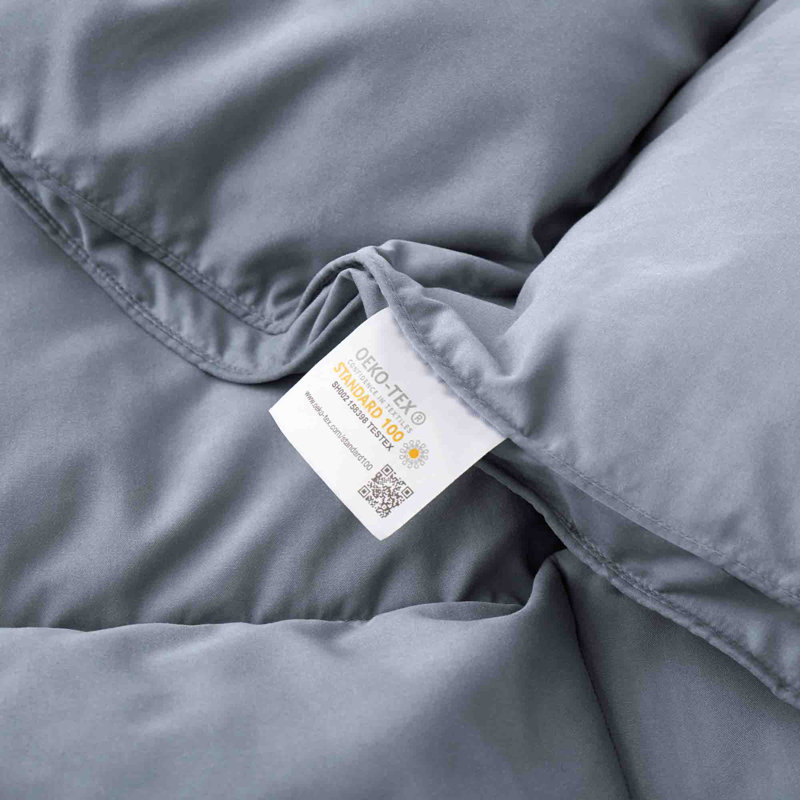  Insertion de couette en duvet synthétique toutes saisons Luxury, Édredon très grand californien, Gris foncé