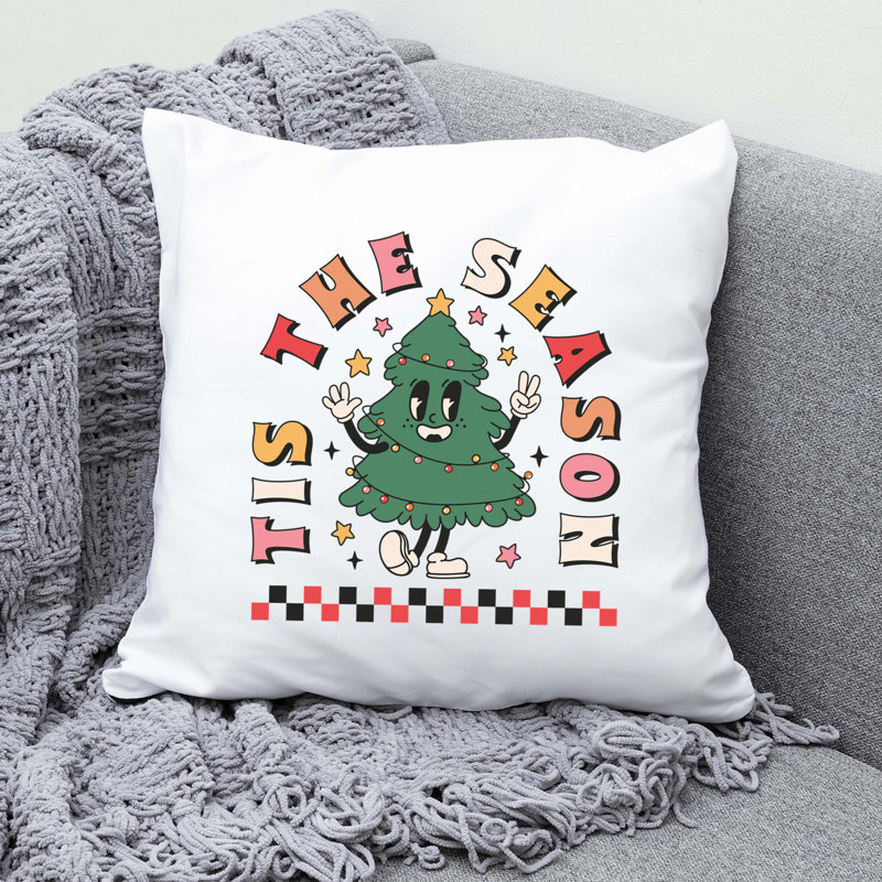 Christmas_3 Reversible Throw Pillow, 14" x 14"