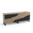 70" TV Stand with Power Outlet, Black Large TV Stands for 75 Inch TV, Entertainment Center with Storage and Adjustable Shelf
