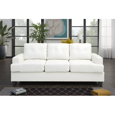 Symone White Sofa